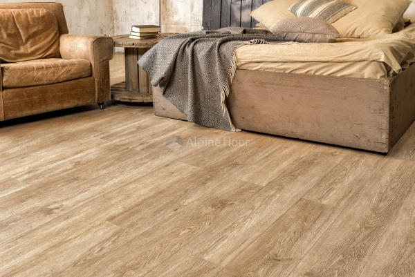 Кварцвиниловая плитка Alpine Floor  Величие секвойи 4 mm (Grand Sequoia 4 mm) ECO 11-6 Миндаль